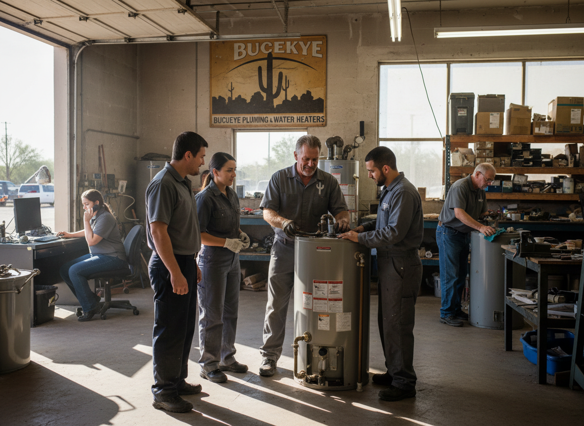 The Buckeye Water Heater Repair team at work in Buckeye